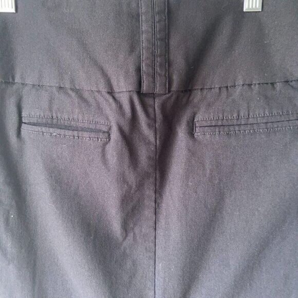 PAPAYA‎ Ladies Black Knee Length Stretchy Back Slit Skirt Large - Picture 6 of 8